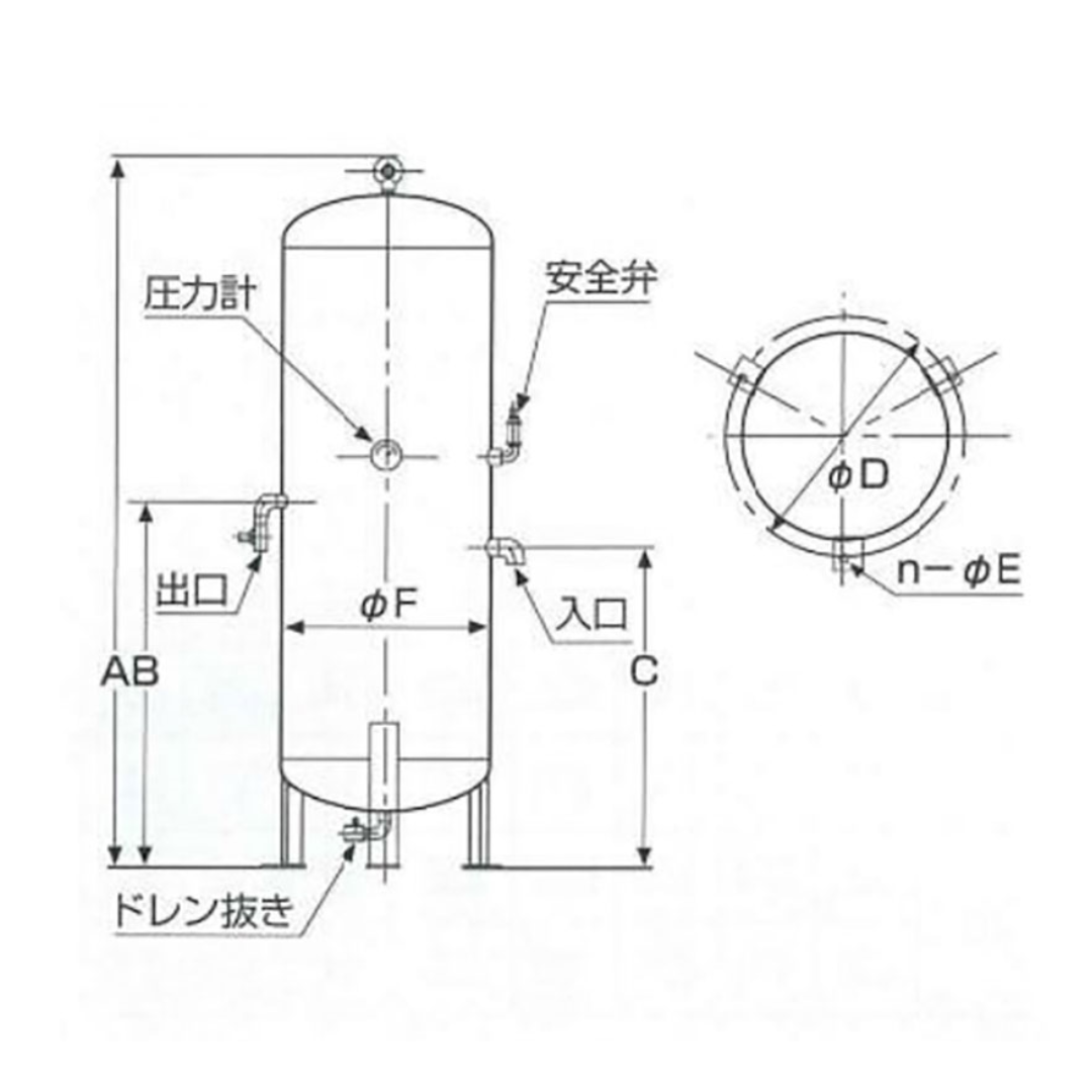 富士コンプレッサー PST-300L | サブタンク高効率仕様 | カー用品・自動車整備工具機器の卸売サイト「FINE PIECE デリバリー」